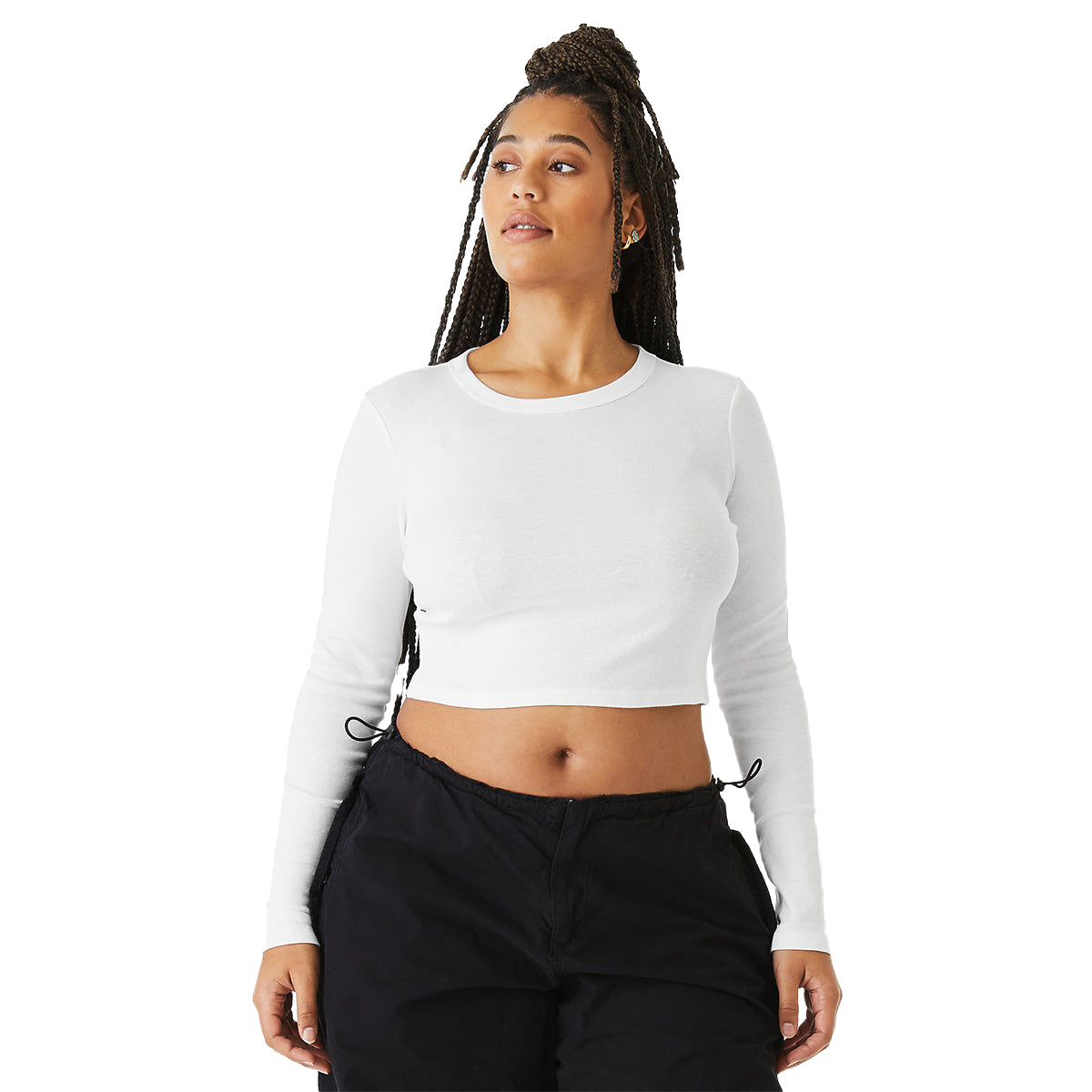 Women's Micro Rib Long Sleeve Baby Tee