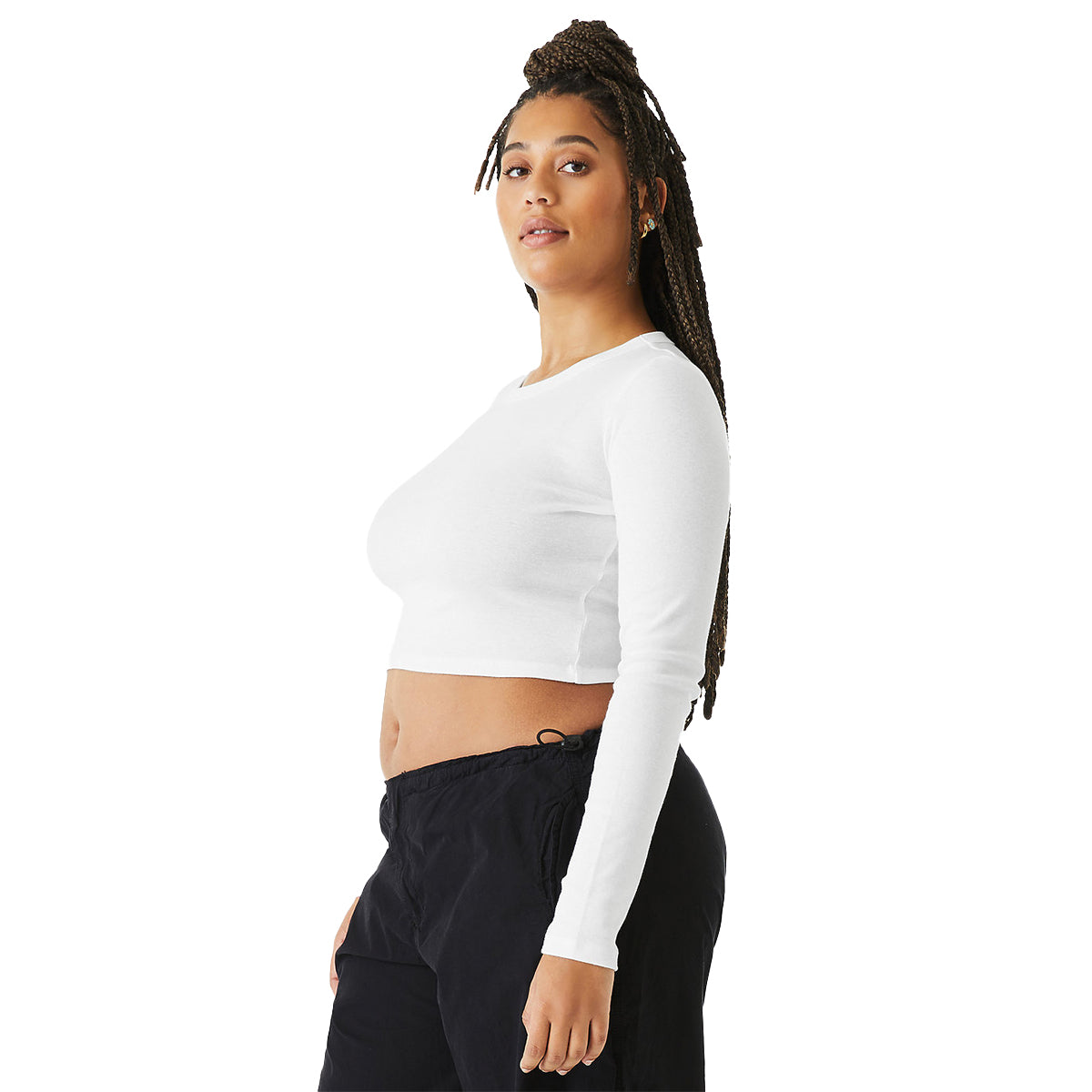 Women's Micro Rib Long Sleeve Baby Tee